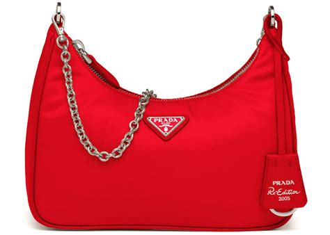 nylon red prada bag|prada nylon bag re edition.